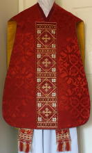 Red Roman Vestment 7690